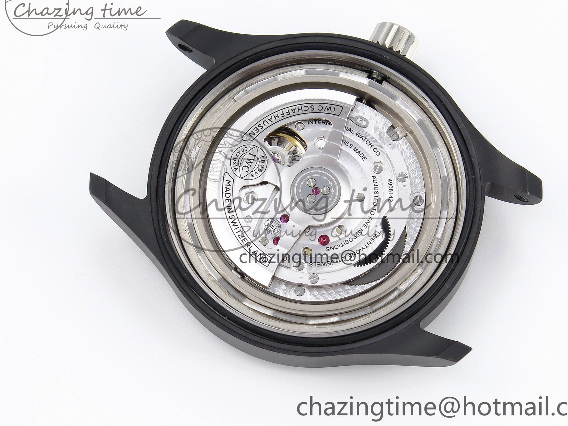 MIROTIME 0208 FreshLook Pilot’s Watch Top Gun Black Ceramic IW326901 ZF 1:1 Best Edition on Black Nylon Strap A 7026